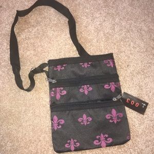 Cross Body Bag, with Pink pattern